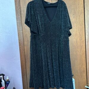 Black glitter torrid size 4 dress